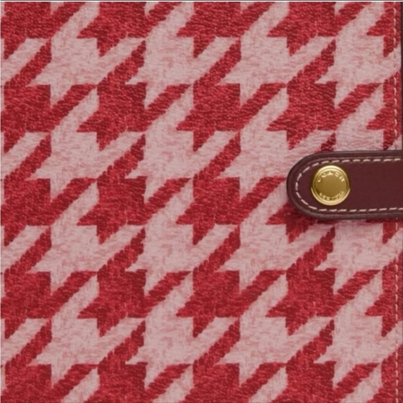 NWT ♥️ Coach LIMITED EDITION Houndstooth Notebook • Signature Canvas & Leather - Picture 3 of 7
